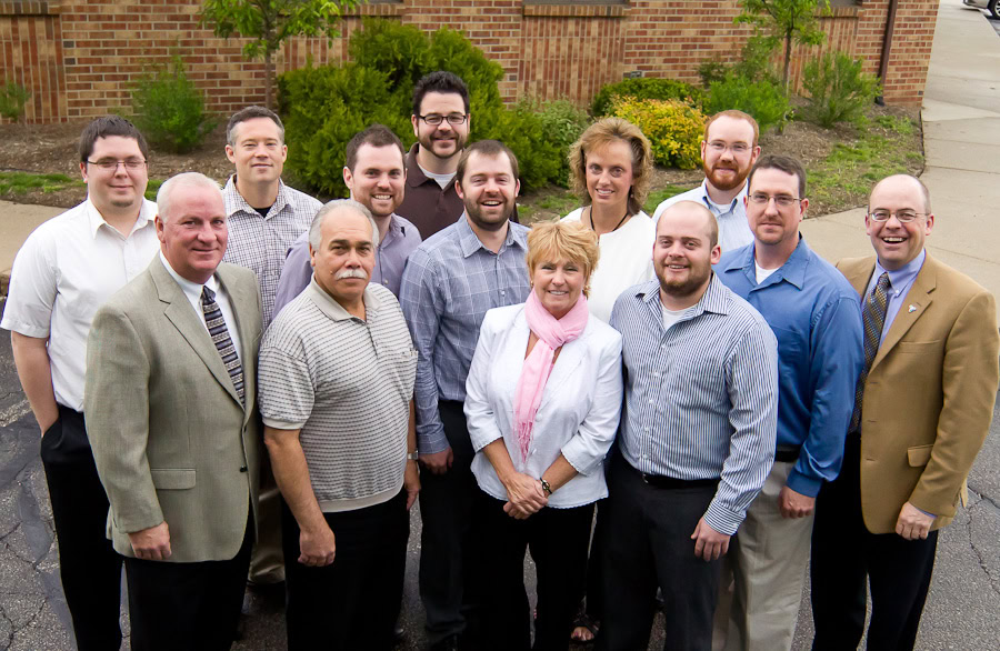 Buchertech team group photo outside the office