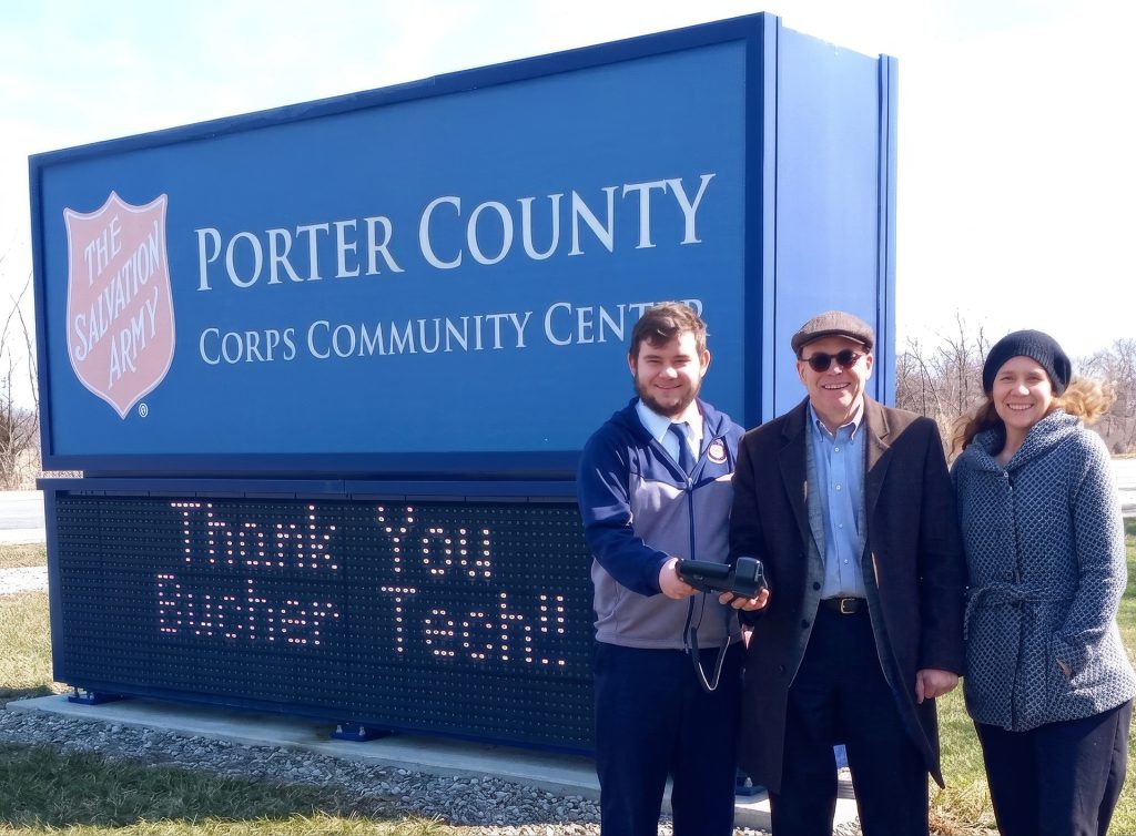 Buchertech team at the Porter County Corps Community Center opening